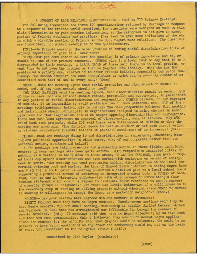 Third National Conference of Friends on Race Relations, 1961 miniatura