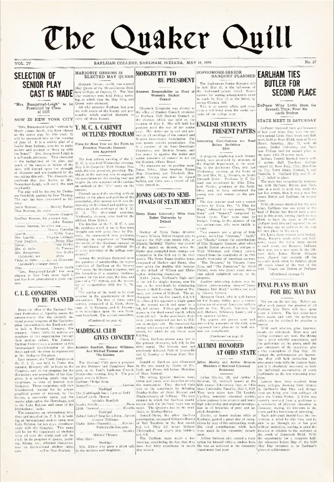 Quaker Quill: May 14, 1929 Thumbnail